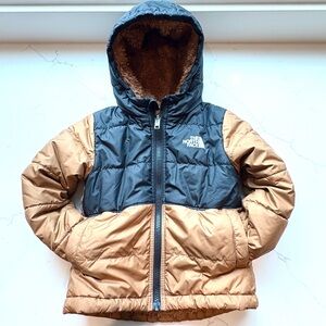 The North Face Black and Brown Hooded Jacket